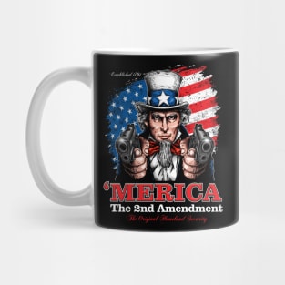 Uncle Sam Guns Blazing Mug